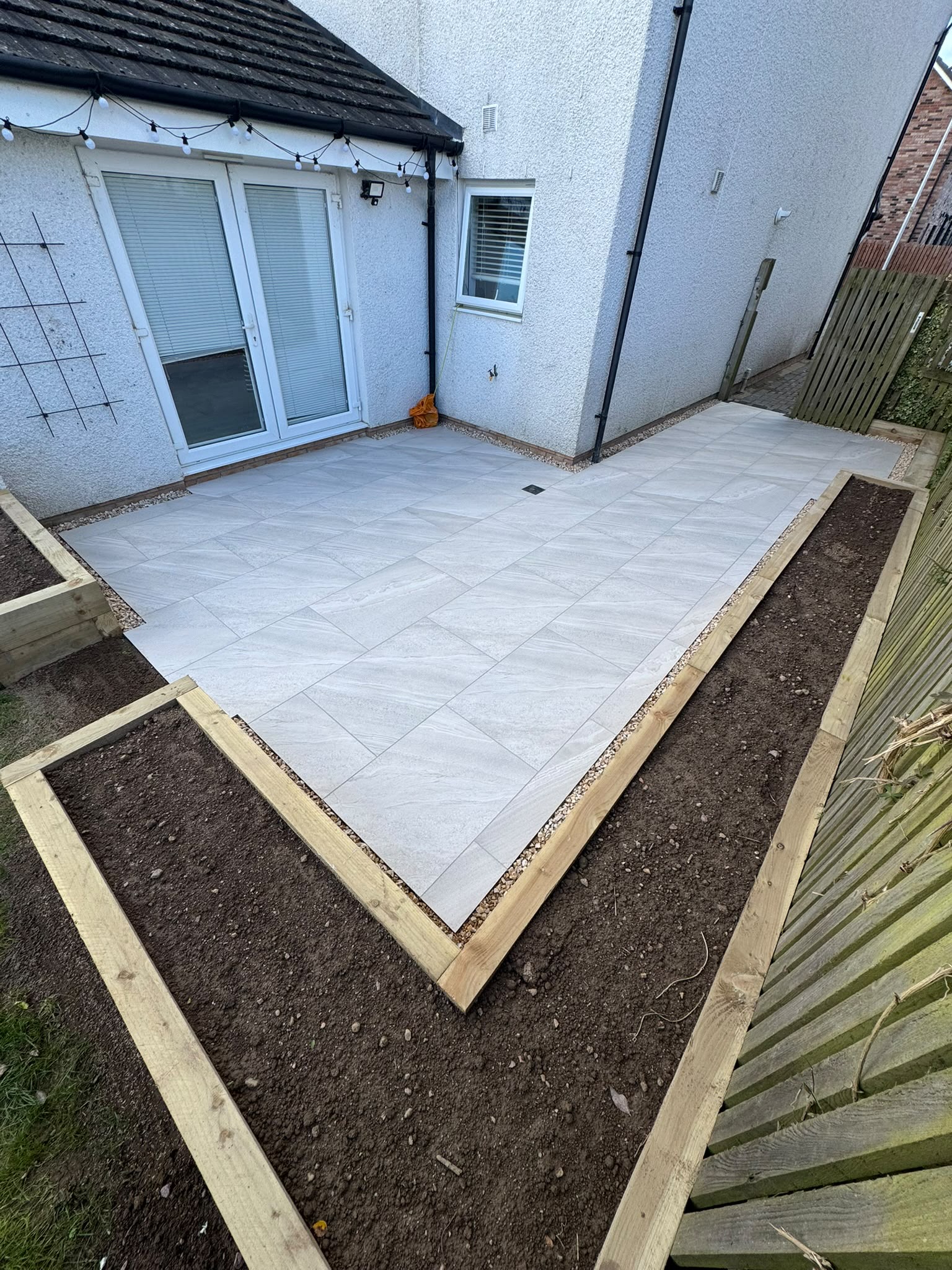 Completed garden landscaping project